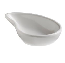 Ciotola a goccia fingerfood - 10 x 6,5 x 2,4 cm - melamina - bianco - Leone