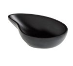Ciotola a goccia fingerfood - 10 x 6,5 x 2,4 cm - melamina - nero - Leone