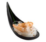 Ciotola a cucchiaio fingerfood - 14,5 x 4,5 x 1,5 cm - melamina - nero - Leone