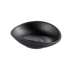 Coppetta in melamina - 13 x 11 x 3,5 cm - nero - Leone