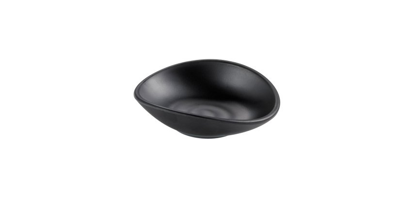 Coppetta in melamina - 13 x 11 x 3,5 cm - nero - Leone