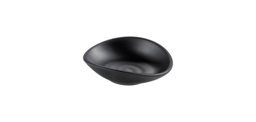 Coppetta in melamina - 13 x 11 x 3,5 cm - nero - Leone