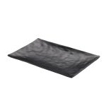 Vassoio rettangolare - 30 x 21 x 3 cm - melamina - nero - Leone