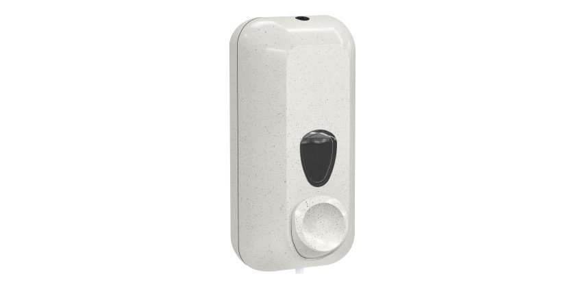 Dispenser sapone Woodplastic - murale - capacità 0,55 L - bianco - Mar Plast