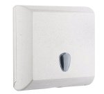 Dispenser asciugamani Woodplastic - piegati a V e Z - 30 x 13,6 x 29 cm - 500 fogli - bianco - Mar Plast