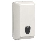 Dispenser carta igienica Woodplastic - interfogliata - piegati a V e Z - 30 x 13,2 x 17 cm - 550/450 fogli - bianco - Mar Plast