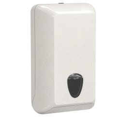 Dispenser per carta igienica interfogliata Woodplastic - piegati a V e Z - 300 x 132 x 170 mm - 550/450 fogli - bianco - Mar Plast