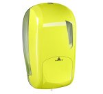 Dispenser sapone Skin - murale - capacità 1 L - giallo fluo - Mar Plast