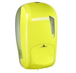Dispenser per sapone liquido Skin - 232 x 114 x 124 mm - capacità 1 L - giallo fluo - Mar Plast