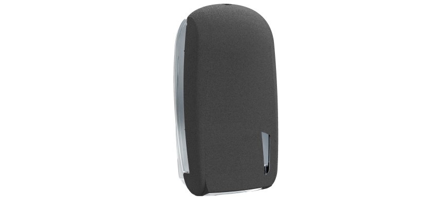 Dispenser carta igienica Skin - interfogliata - piegata a V e Z - 32,8 x 13,5 x 16,5 cm - 550/450 fogli - pietra - Mar Plast