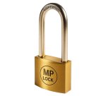 Lucchetto ad arco lungo - 30 mm - acciaio cromato - Metalplus