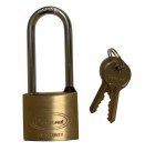 Lucchetto ad arco lungo - 40 mm - acciaio cromato - Metalplus