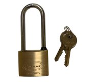 Lucchetto ad arco lungo - 40 mm - acciaio cromato - Metalplus