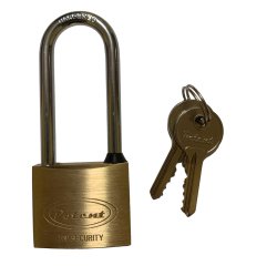 Lucchetto ad arco lungo - 40 mm - acciaio cromato - Metalplus