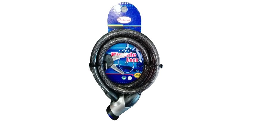 Lucchetto a spirale - a 2 chiavi - Ø 12 x 1000 mm - Metalplus