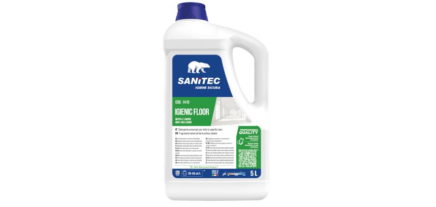 Detergente pavimento Igienic Floor - 5 L - menta/limone - Sanitec
