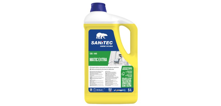 Detergente alcalino Matic Extra - per sporco pesante - 5 L - Sanitec