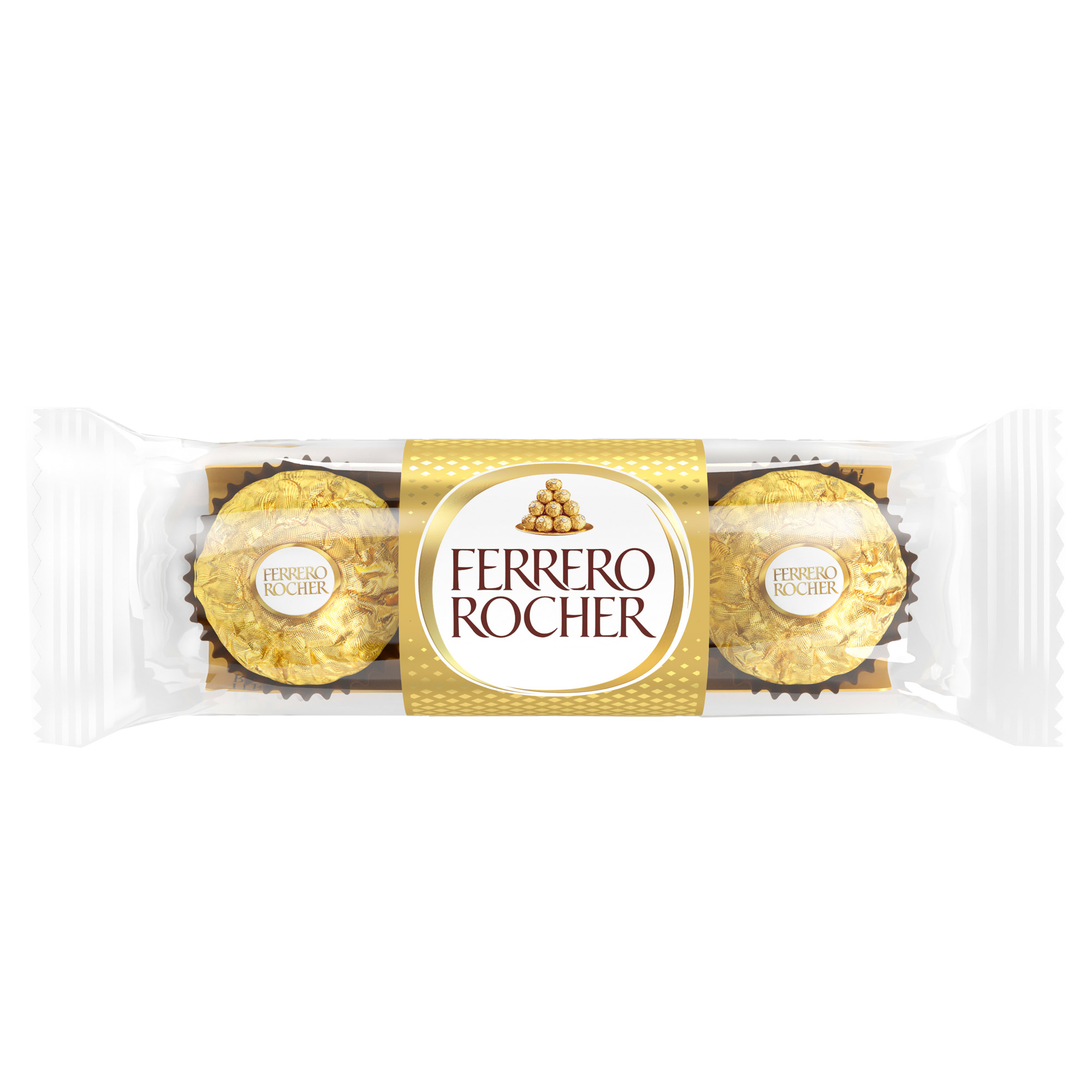Praline Rocher - gusto cioccolato/nocciola - Ferrero - conf. 3 pezzi su