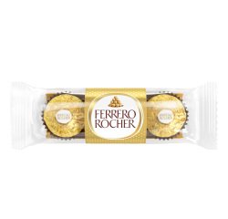 Praline Rocher - gusto cioccolato/nocciola - Ferrero - conf. 3 pezzi