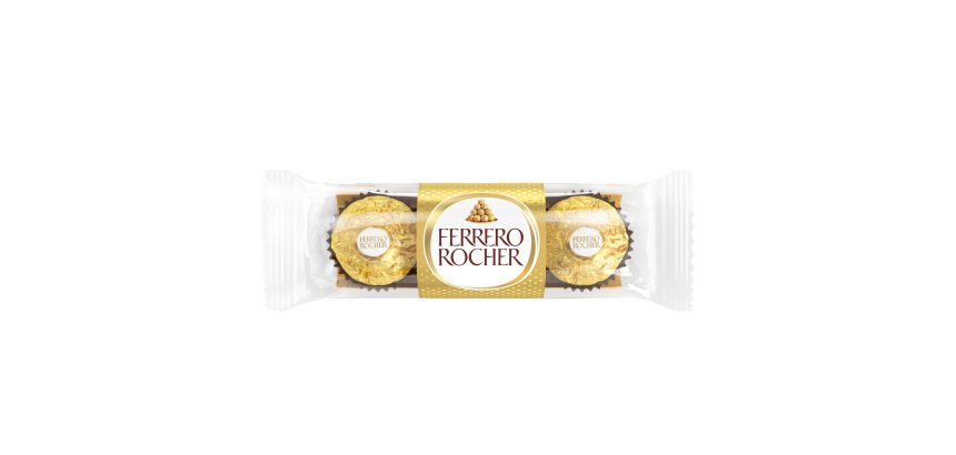 Praline Rocher - gusto cioccolato/nocciola - Ferrero - conf. 3 pezzi