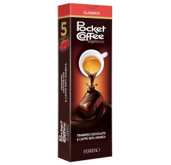 Pocket coffee - gusto cioccolato/caffè - Ferrero - conf. 5 pezzi
