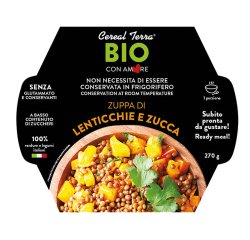Zuppa lenticchie e zucca - 300 gr - Cereal Terra