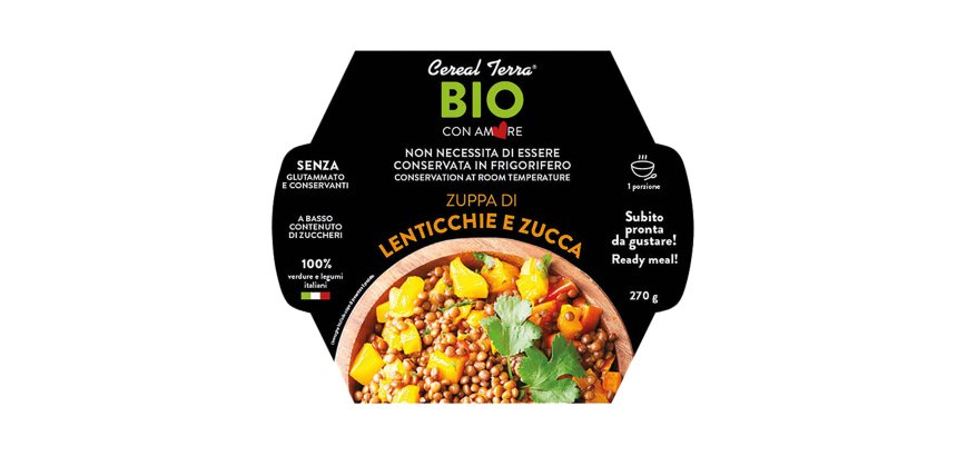 Zuppa lenticchie e zucca - 300 gr - Cereal Terra