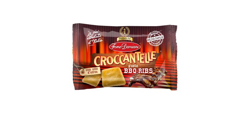 Croccantelle - in sacchetto - 35 gr - gusto bbq ribs - Brancato