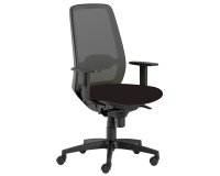 Seduta operativa Tullio TUA - con braccioli regolabili - nero - Unisit