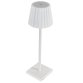 Lampada da tavolo - a led - 10 x 10 x 38 cm - alluminio/pmma - bianco - King Collection
