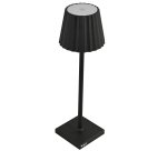 Lampada da tavolo - a led - 10 x 10 x 38 cm - alluminio/pmma - nero - King Collection