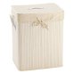 Porta biancheria - 41 x 31 x 50 cm - bambU' - bianco - King Collection