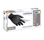 Guanti Reflexx N85B in nitrile nero, 50 unità