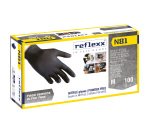 Guanti monouso Reflexx® N81 in nitrile nero, 100 unità