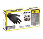 Guanti monouso Reflexx® N81 in nitrile nero, 100 unità