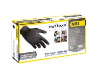 Guanti monouso Reflexx® N81 in nitrile nero, 100 unità