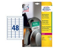 Etichette adesive - in PE - laser - permanenti - 45,7 x 21,2 mm - 48 et/fg - 10 fogli - bianco - Avery