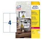 Avery Papier, Folien, Etiketten White Self-adhesive printer label