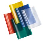 Coprimaxi Glass - A4 - PP - 145 mic - c/alette - goffrato -  rosso trasparente - Colorosa