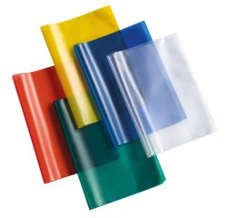 Coprimaxi Glass - c/alette - PP - 145 mic - A4 - goffrato - trasparente - giallo - Colorosa