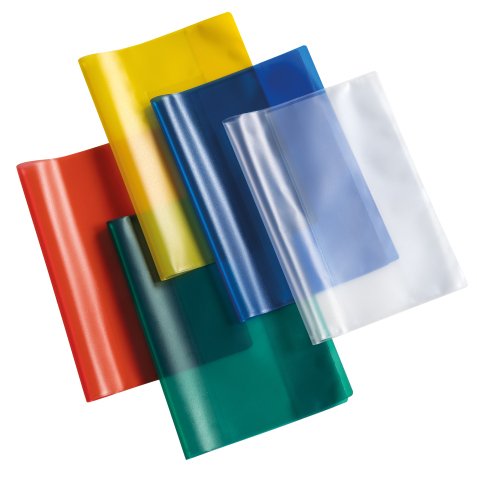 Coprimaxi Glass goffrato - con alette - A4 - PP - giallo - RiPlast