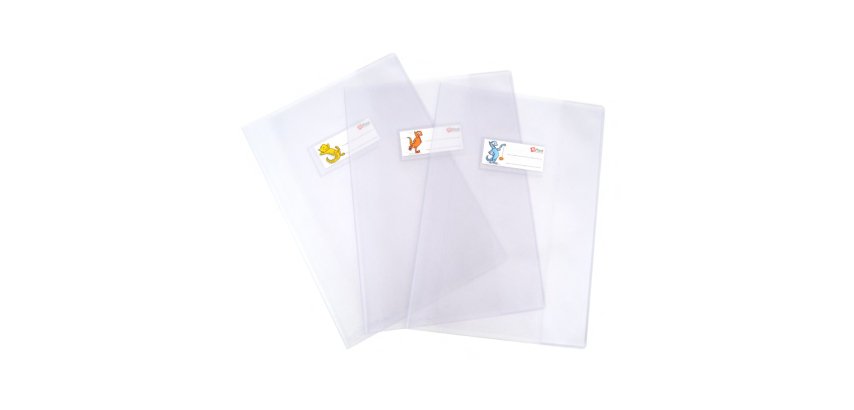 Copriquaderno Superseta - A5 - PVC  - c/alette - A5 - neutro trasparente - Colorosa