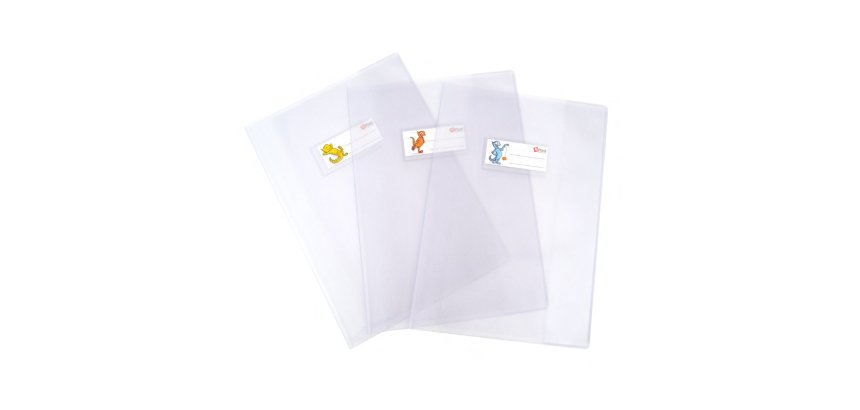 Copriquaderno Superseta - A5 - PVC  - c/alette - A5 - neutro trasparente - Colorosa