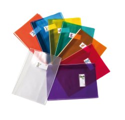 Coprimaxi Cristallo 14 - c/alette e portanome - PVC - 140 mic - A4 - trasparente giallo  - Colorosa