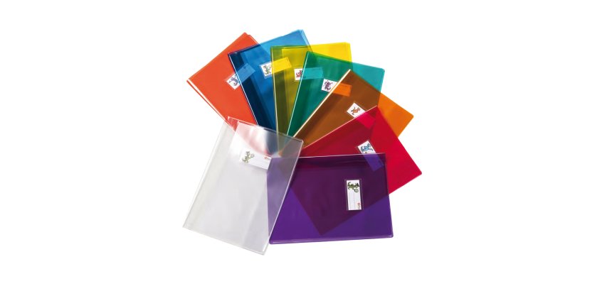Coprimaxi Cristallo - A4 - PVC - 140 mic - c/alette - giallo trasparente - Colorosa