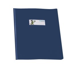 Copriquaderno GreenLine - A5 - PVC - 220 mic - c/alette - lucido - blu - Colorosa