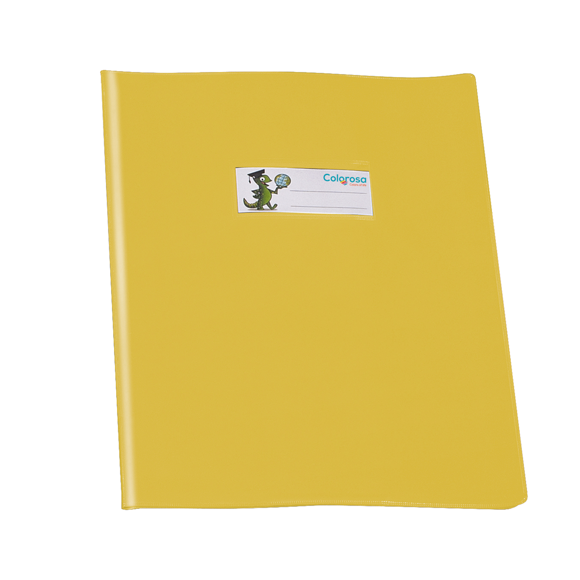 Copriquaderno coprente GreenLine - c/alette - A5 - lucido - PVC - giallo -  Ri.Plast su