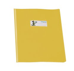 Copriquaderno GreenLine - c/alette - PVC - 220 mic - A5 - lucido coprente - giallo - Colorosa