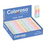 Gomma Pastel - 6,2 x 1,2 x 2,2 cm - vinile - Colorosa - conf. 20 pezzi