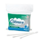 Bastoncini puliorecchie cotonati - carta biodegradabile - Cotoneve - busta da 160 pezzi